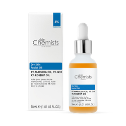 Dry Skin Marula Oil 4%, Q10 1%, Rosehip Oil 4% Anti-Ageing Facial Serum 30ml