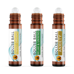 3pk Roller Ball Gift Set - Anxiety Roll On Aromatherapy Essential Oil - 10ml