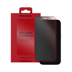 BodyGuardz Red Light Converter Phone Privacy Screen Protector for iPhone 17e/16e/14 Pro/13 Pro/13