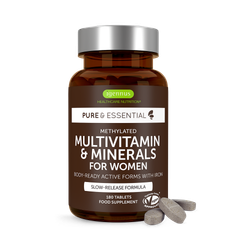 High-Absorption Methylated Multivitamin & Minerals for Women with Iron, 180 Tablets