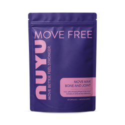 NUYU Move Max Joint Support with Glucosamine, Chondroitin, Turmeric & DHA 60 Capsules