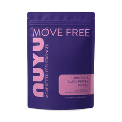 NUYU Turmeric with Black Pepper High Strength 92% Curcuminoids 60 Tablets
