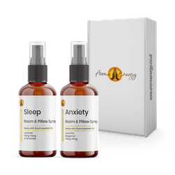 Sleep Pillow Spray Room Mist 2 Pack Gift Box Set | Anxiety & Sweet Dreams 10ml
