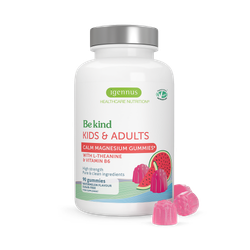 Calm Magnesium Gummies, with L-Theanine & Vitamin B6, for Kids & Adults, 90 Gummies
