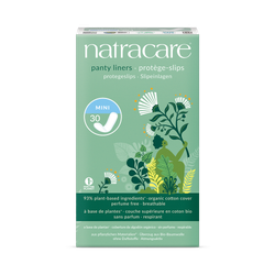 Natracare Panty Liners 30 Count | Mini | Pack of 1