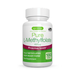 Pure L-Methylfolate 400ug 5-MTHF Vitamin B9 180 Tablets