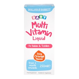 Holland & Barrett Baby Multivitamin Liquid Juicy Orange 250ml