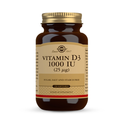 Solgar Vitamin D3 1000 Iu (25 µg) 250 Softgels
