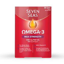 Seven Seas Omega-3 Fish Oil Max Strength With Vitamin D 30 Capsules