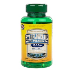 Holland & Barrett Starflower Oil 50 Capsules 1000mg with Vitamin B6