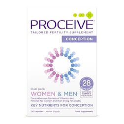 Proceive Women & Men Dual Pack Advanced Fertility Supplement 120 Capsules