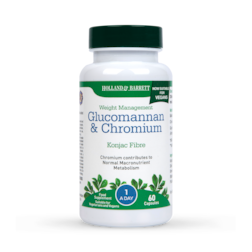 Holland & Barrett Glucomannan & Chromium 60 Capsules