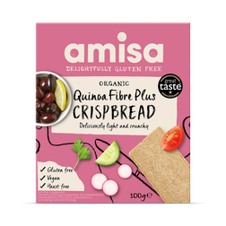 Amisa Organic Gluten Free Quinoa Fibre+ Crispbread 100g