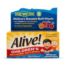 Nature's Way Alive! Children's Chewable Multi-Vitamin 30 Tablets