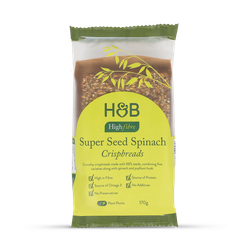 Holland & Barrett High Fibre Super Seed Spinach Crispbreads 170g