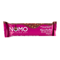 NOMO Vegan Fruit & Crunch Choc Bar 32g