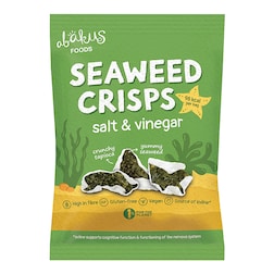 Abakus Foods Seaweed Crisps Salt & Vinegar 18g