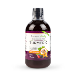 Turmeric Vitality Bio-Fermented Turmeric Liquid Forest Berry Flavour 500ml