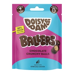 Doisy & Dam Ballers Vegan Crunchy Chocolate Balls 75g