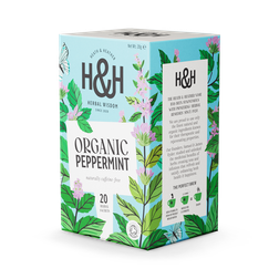 Heath & Heather Organic Peppermint Tea 20 Tea Bags