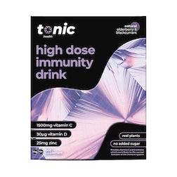 Tonic Health High Dose Immunity Drink Elderberry & Blackcurrant Flavour 10 Sachets