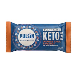 Pulsin Orange Chocolate & Peanut Keto Bar 50g