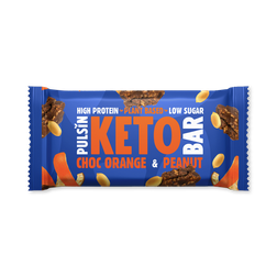 Pulsin Orange Chocolate & Peanut Keto Bar 50g