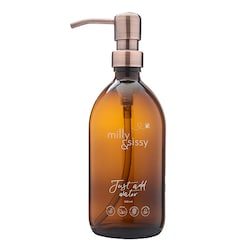 milly&sissy British Made Glass Bottle With Bronzed Pump