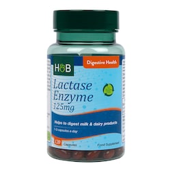 Holland & Barrett Lactase Enzyme 125mg 120 Capsules