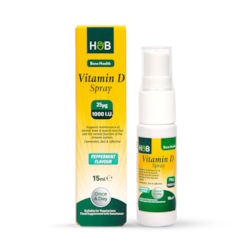 Holland & Barrett Vitamin D Spray 1000 I.U 25ug Peppermint Flavour 15ml