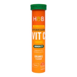Holland & Barrett High Strength Effervescent Vit C 1000mg Orange Flavour 20 Tablets