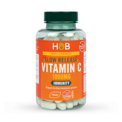 Holland & Barrett Timed Release Vitamin C with Rose Hips 120 Caplets 1000mg