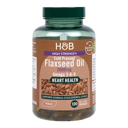 Holland & Barrett Vegan High Strength Flaxseed Triple Omega 3-6-9 Oil 120 Capsules