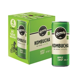 Remedy Kombucha Apple Crisp Drink 4 x 330ml