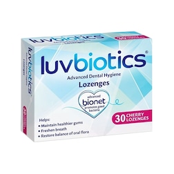 Luvbiotics Advanced Dental Hygiene Cherry Lozenges