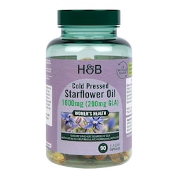 Holland & Barrett Cold Pressed Starflower Oil 1000mg 90 Capsules