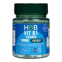 Holland & Barrett Vitamin B1 + Thiamine 100mg 120 Tablets