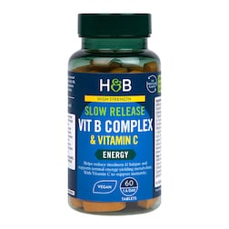 Holland & Barrett Super Strength Complete Vit B Complex + Vitamin C 60 Tablets
