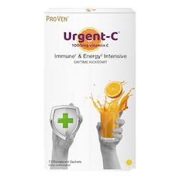 Pro-Ven Urgent-C 1000mg Vitamin C  Daytime Kickstart 7 Effervescent Sachets