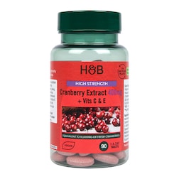 Holland & Barrett High Strength Cranberry Extract 400mg 90 Tablets