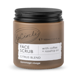 UpCircle Face Scrub Citrus with Coffee + Rosehip Oil 100ml