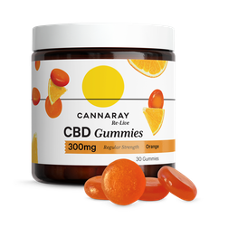 Cannaray CBD 10mg Regular Strength 30 Gummies