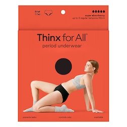 Thinx For All Super Brief in Black - Size XS