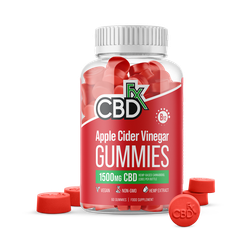 CBDfx Apple Cider Vinegar & Vitamin B12 CBD Gummies 1500mg 60 Gummies