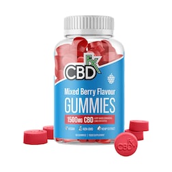 CBDfx Mixed Berry CBD Gummies 1500mg CBD 60 Gummies
