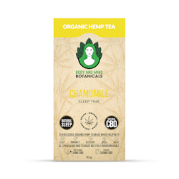 Body & Mind Botanicals CBD Hemp Tea Chamomile 10 Tea Bags