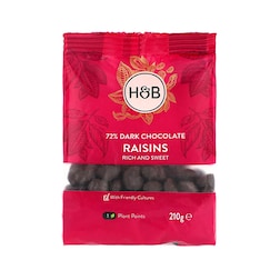 Holland & Barrett Dark Chocolate Raisins 210g