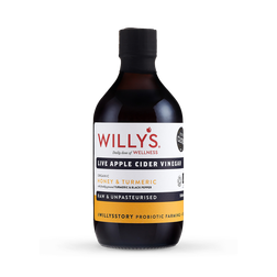 Willy's Organic Honey & Turmeric Live Apple Cider Vinegar 500ml