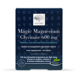 New Nordic Magic Magnesium Glycinate 600mg 60 Tablets