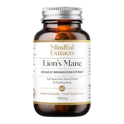 Mindful Extracts Organic Lion’s Mane Mushroom Extract 60 Vegan Capsules